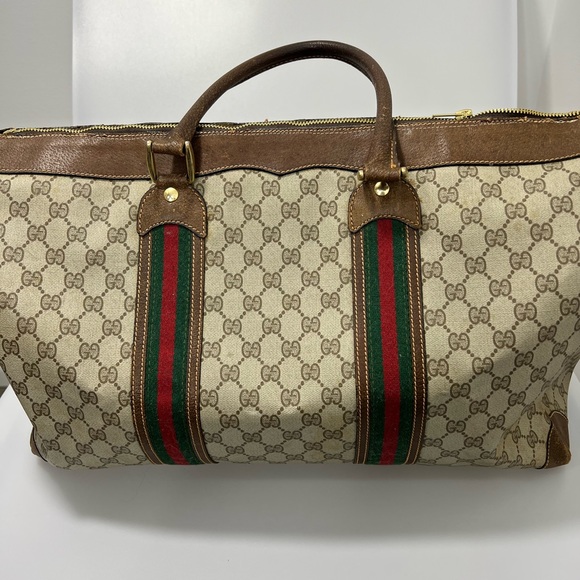 Gucci Other - Gucci GG Supreme Duffel Bag 100% Authentic Beige